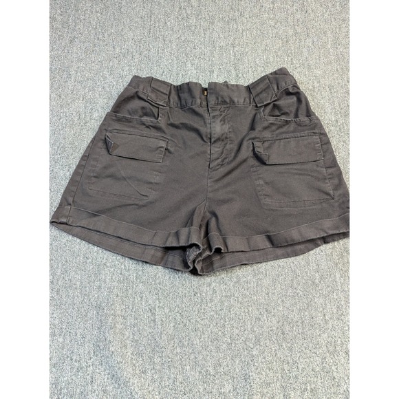 Express Pants - Express x Olivia Culpo Womens Black Cargo Utility Shorts High Waisted Size 6
